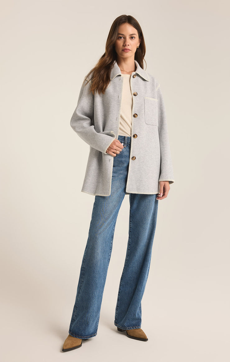 Z Supply | Olivia Whipstitch Jacket, Heather Jacket