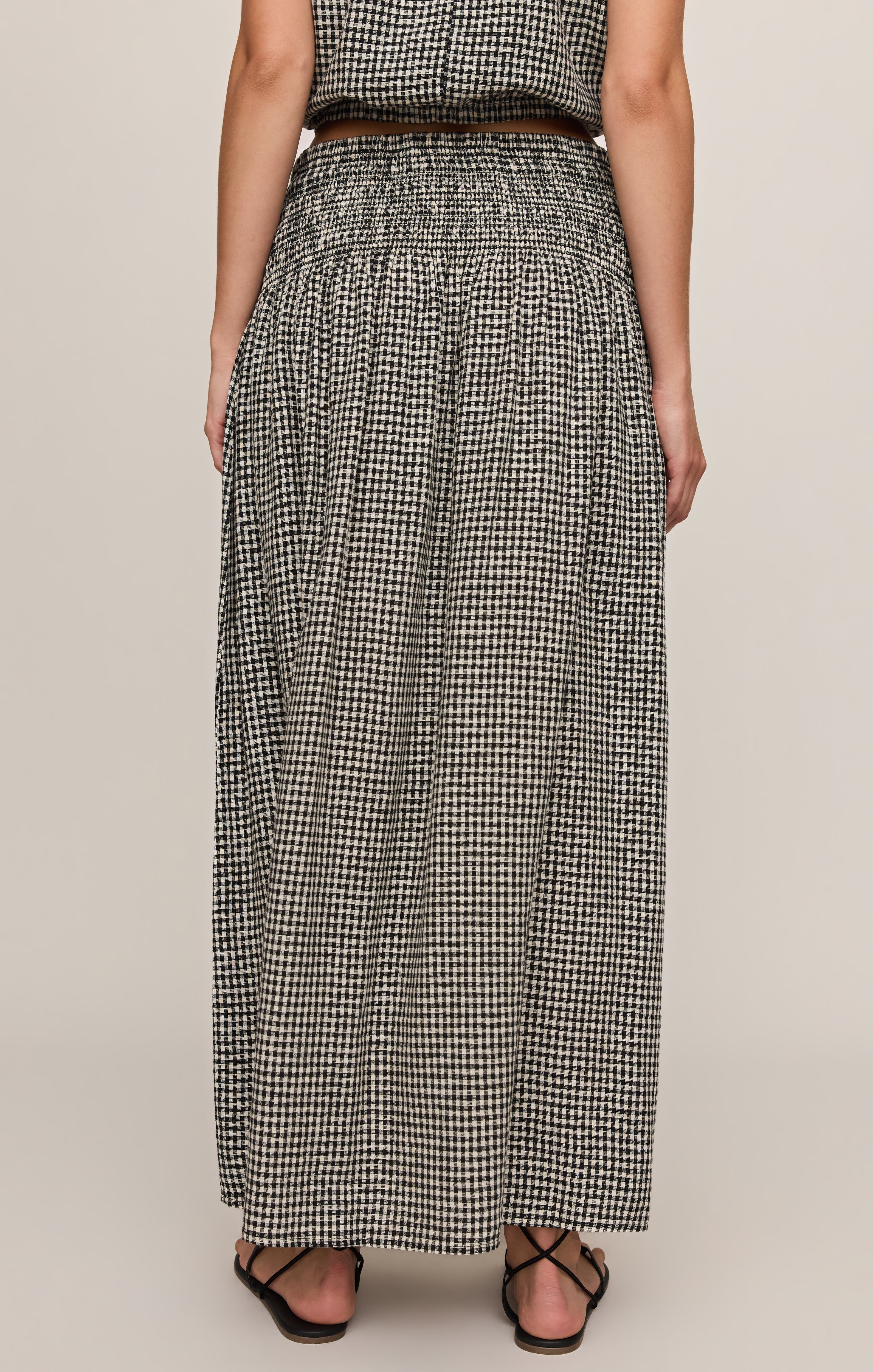 Brooke Gingham Maxi Skirt