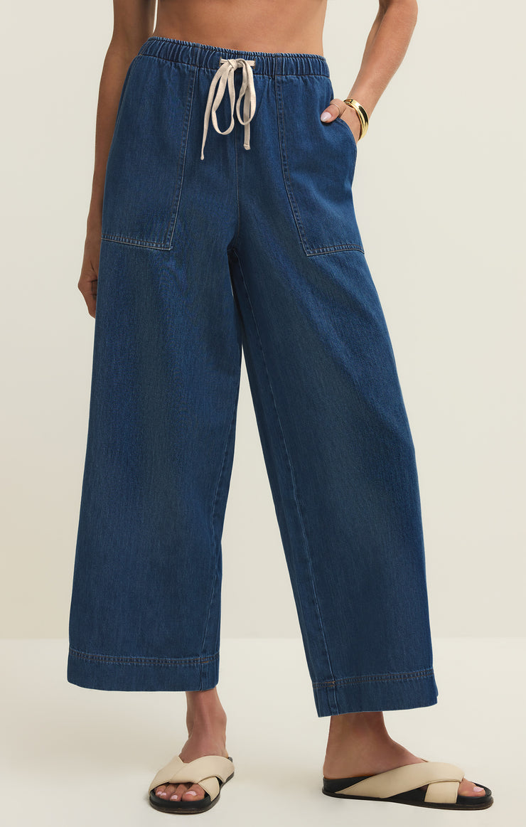 Daycation Denim Utility Pant, Deep Water