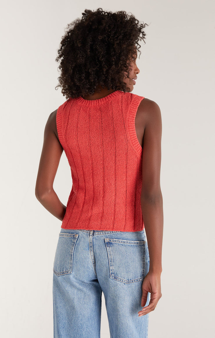 Z Supply | Piper Sweater Tank, Mineral Red
