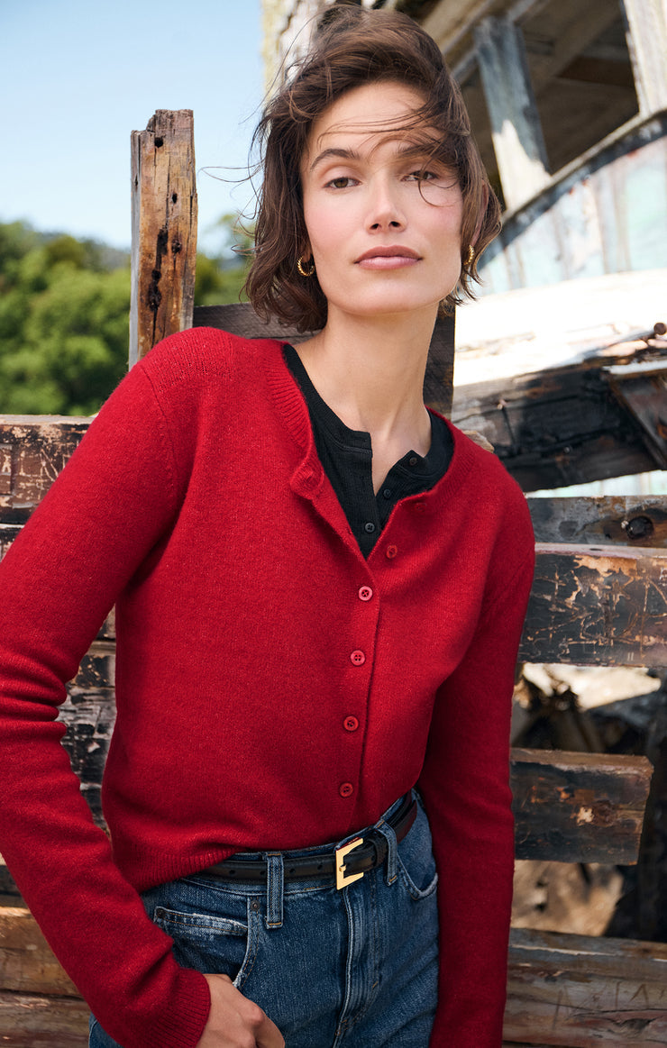 Z Supply | Outlook Cardigan, Haute Red
