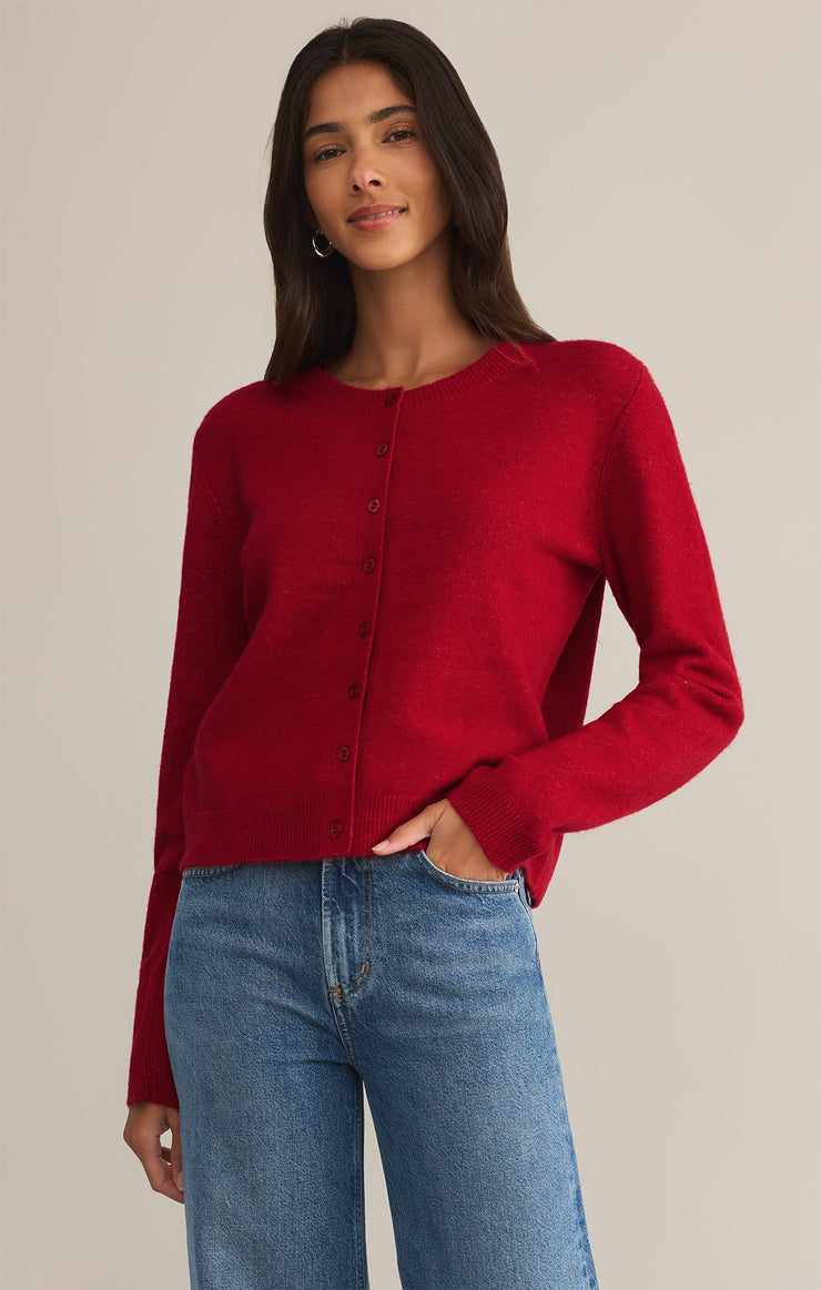 Z Supply | Outlook Cardigan, Haute Red
