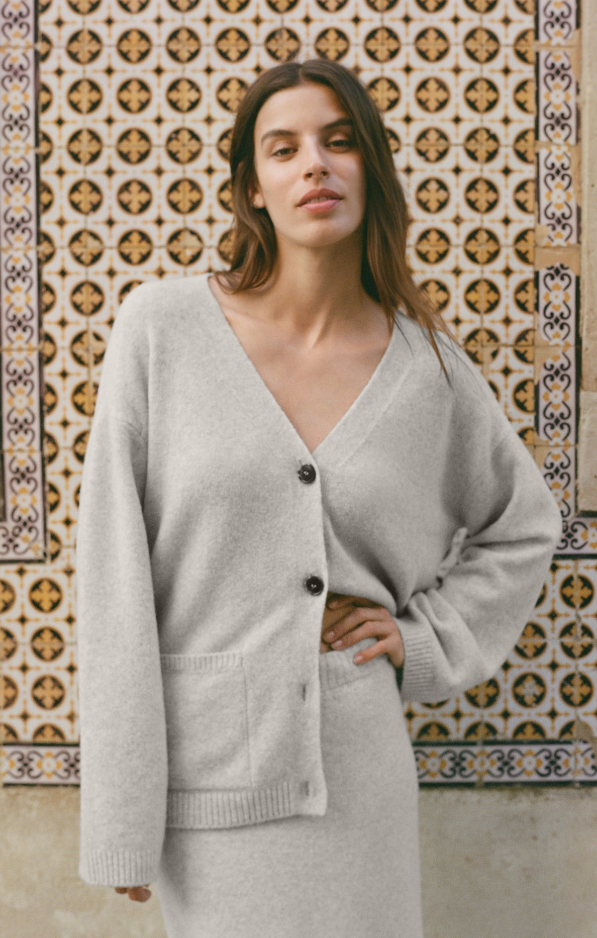Cozy Moment Cardigan, Feather Grey