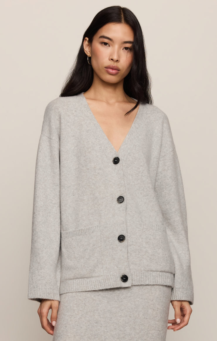 Cozy Moment Cardigan, Feather Grey