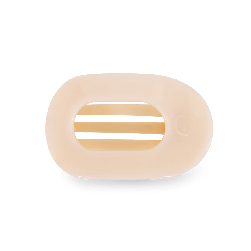 TELETIES | Large Flat Round Clip, Assorted Colors