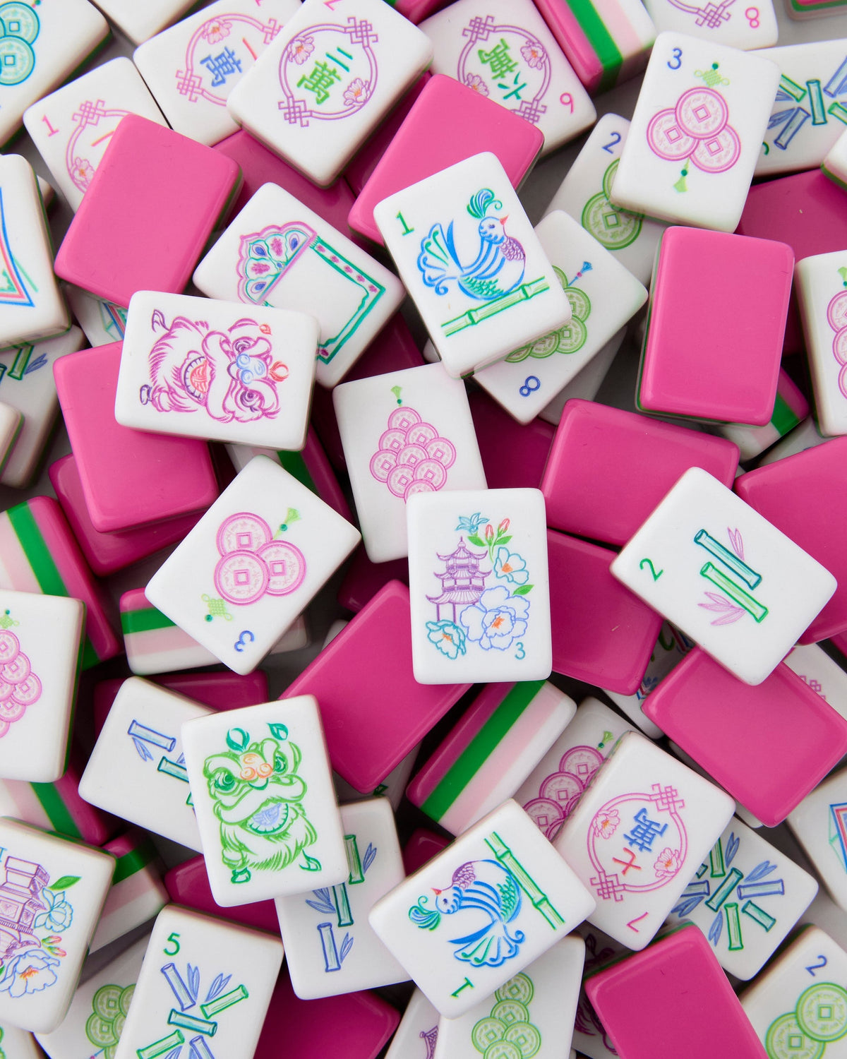 Mahjong Tiles, Assorted Styles