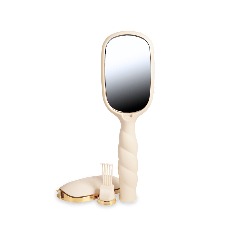 Tan Boar Bristle Hair Brush, All Hair Types