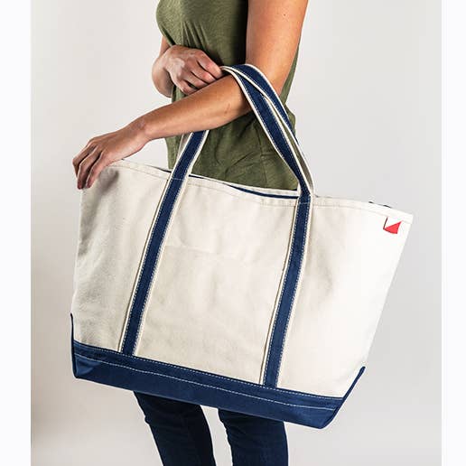 Large Classic Canvas Tote Bag, Assorted Colors