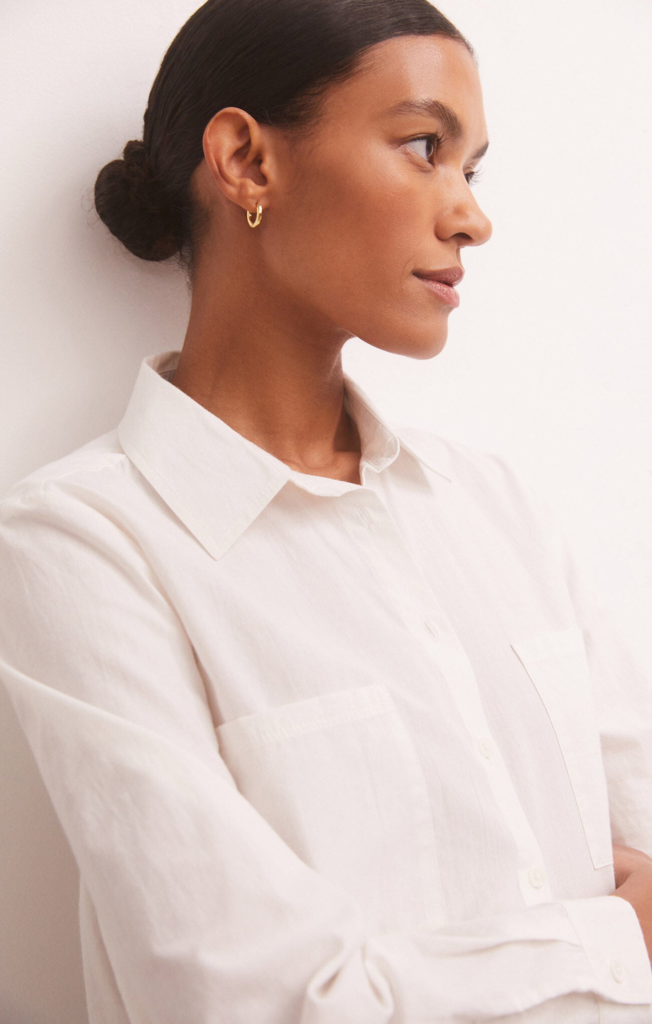 Z Supply | Eliza Woven Top, White