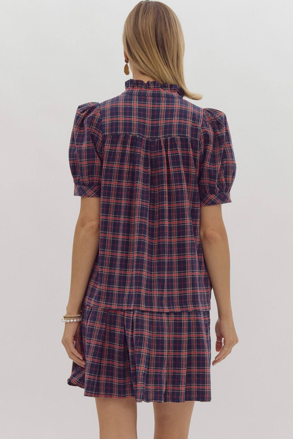 Plaid To Meet You Dress