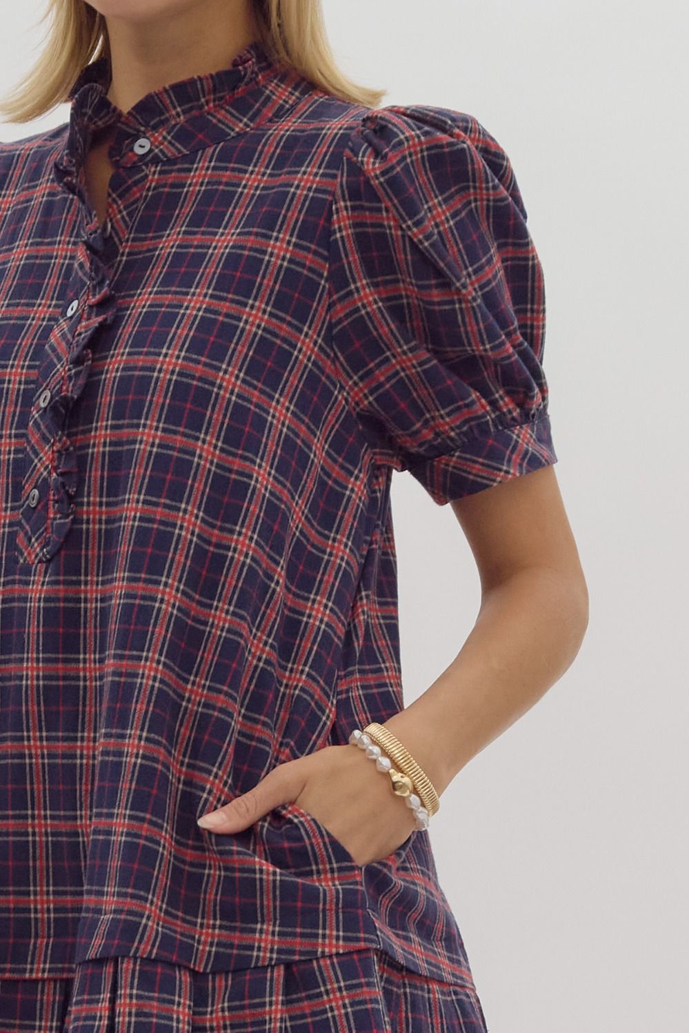 Plaid To Meet You Dress