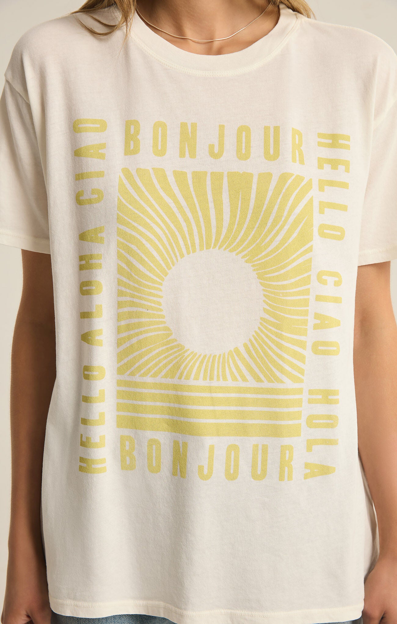 Z Supply | Bonjour Boyfriend Tee