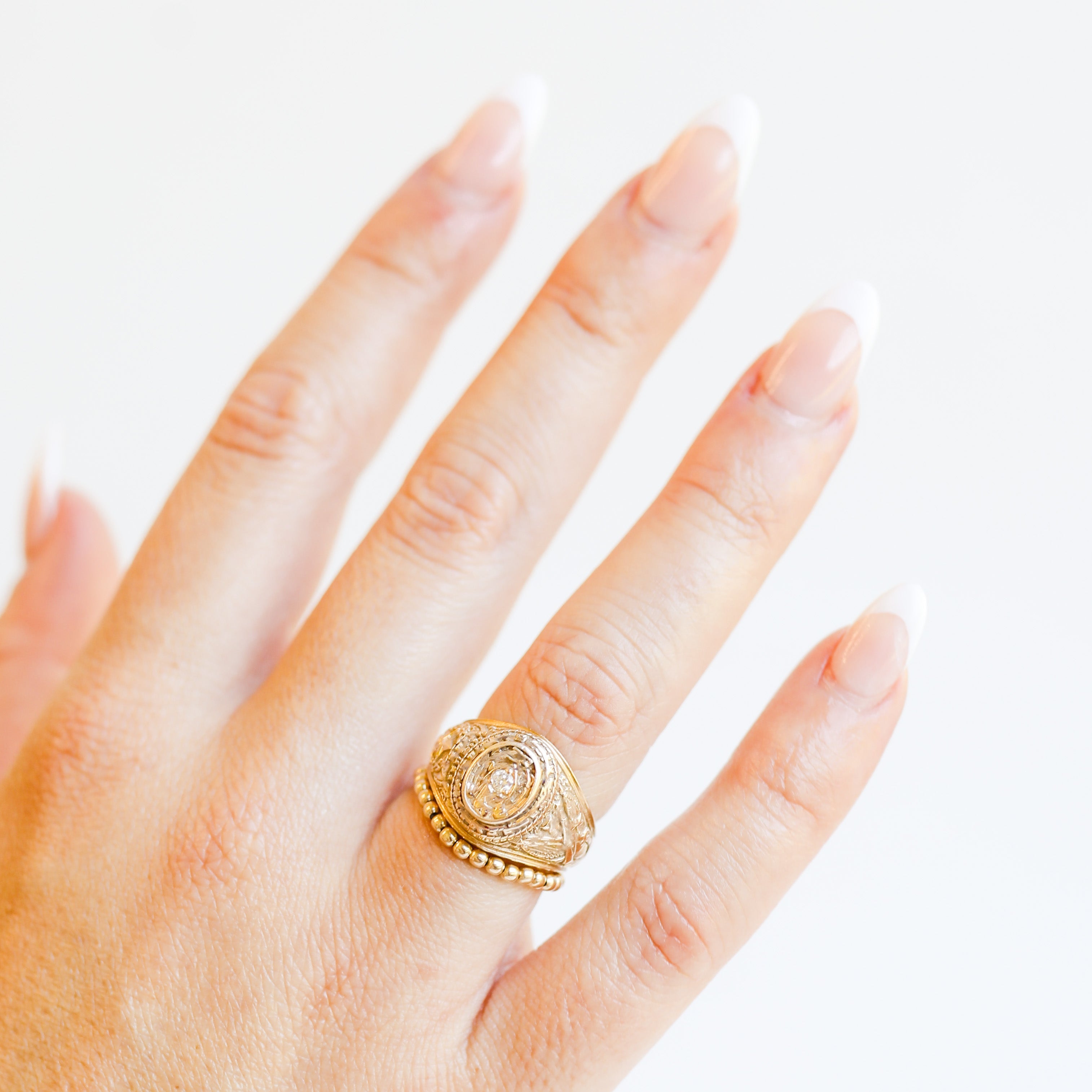 Beaded Blondes | Lexi Beaded Band in Gold, Assorted Sizes