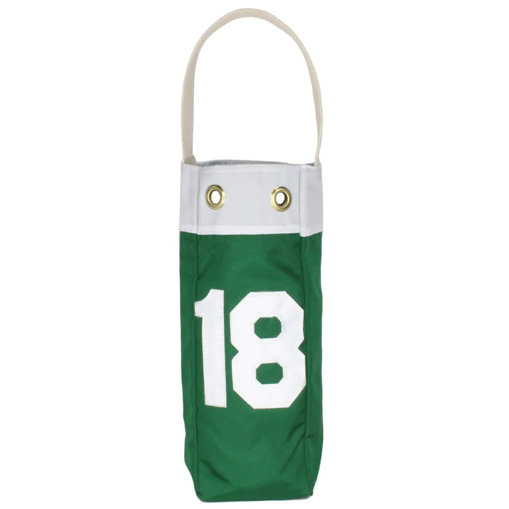 Crab & Cleek | Flagstick Wine Tote, Green