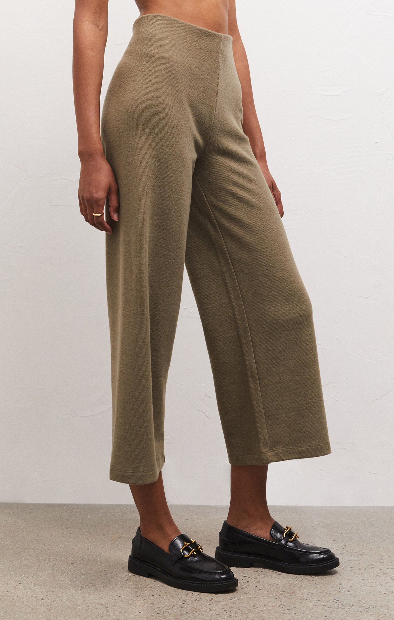 Z Supply | Delaney Brushed Rib Pant, Kelp