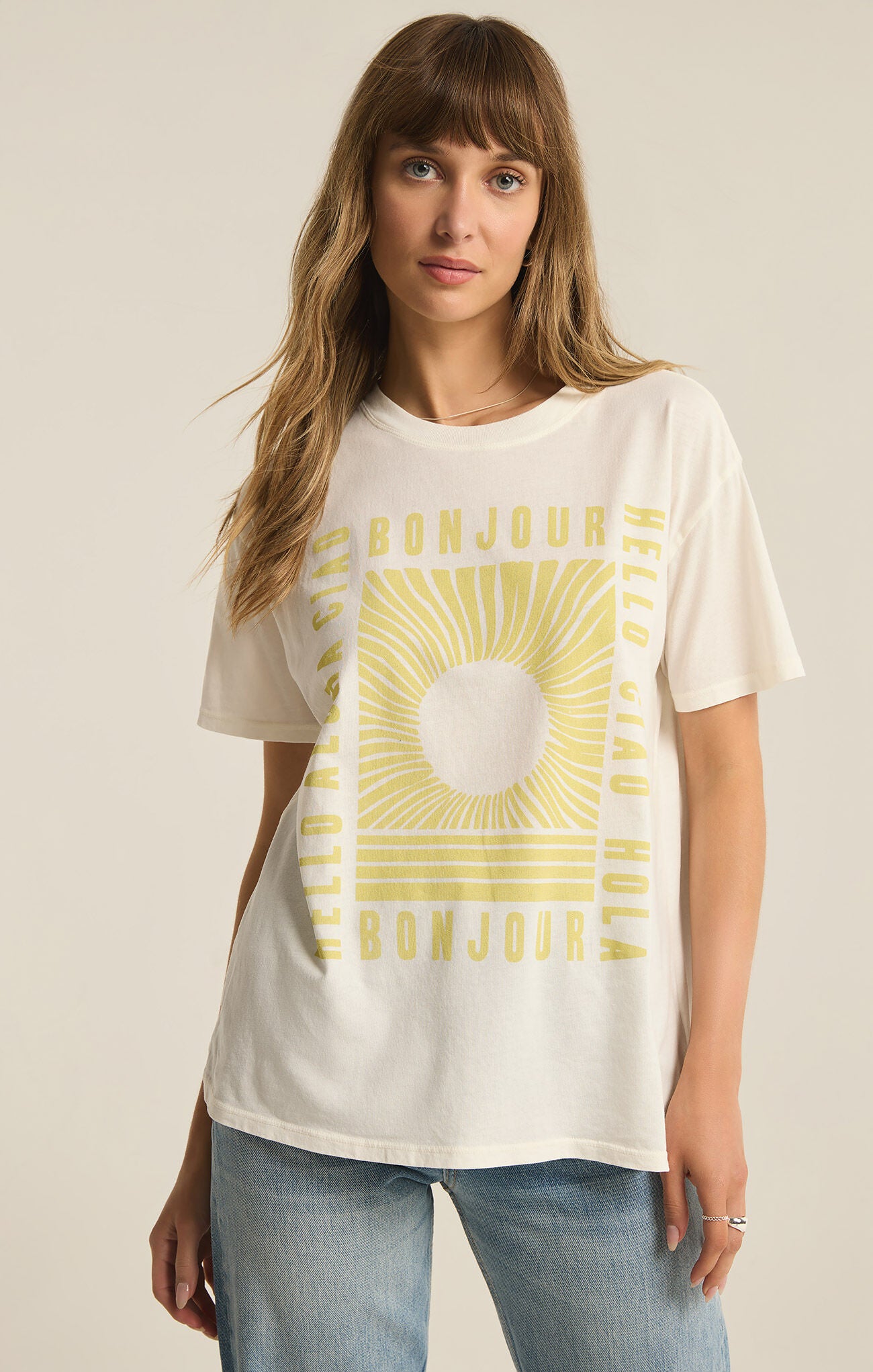 Z Supply | Bonjour Boyfriend Tee