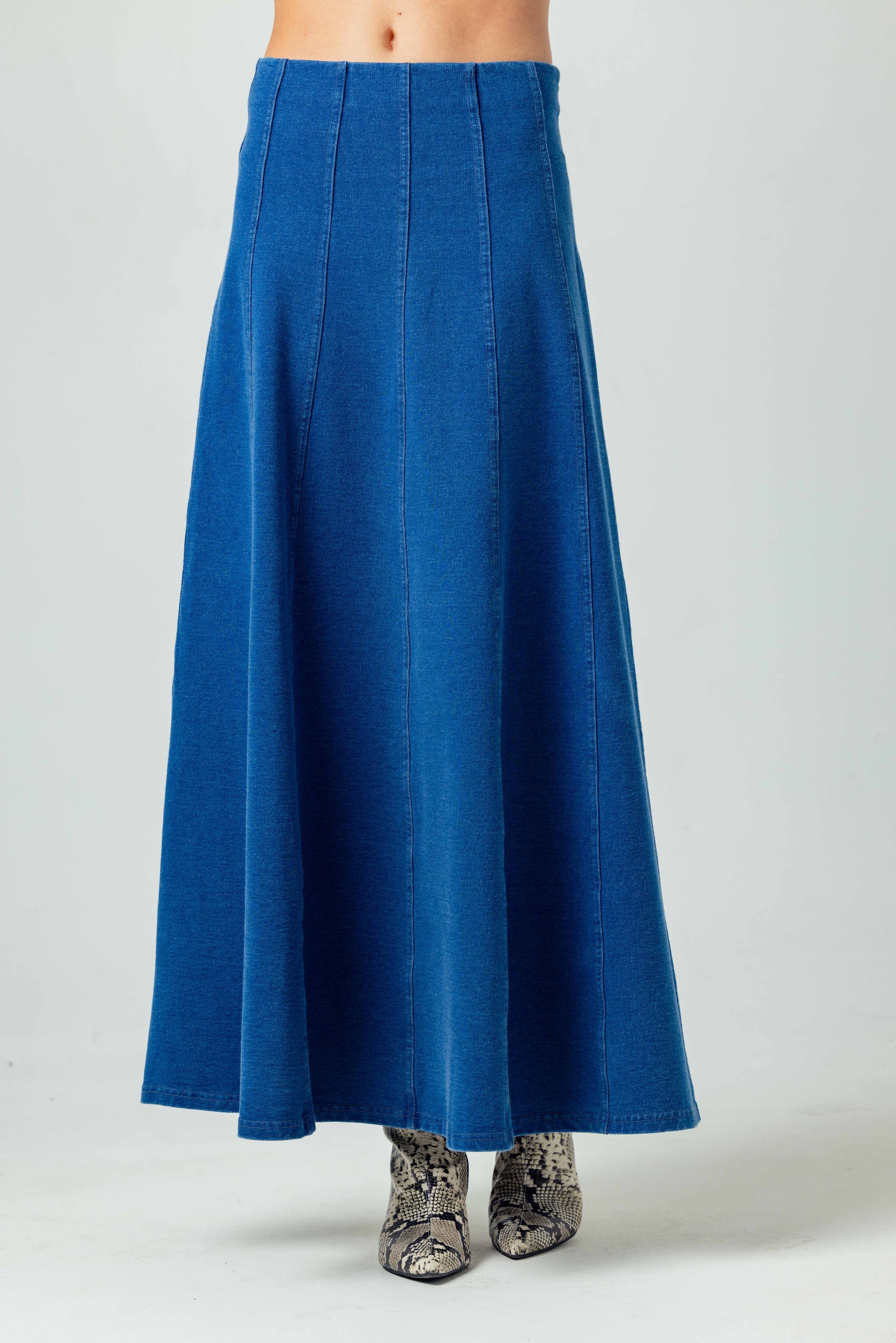 Mallory Skirt, Medium Wash Denim