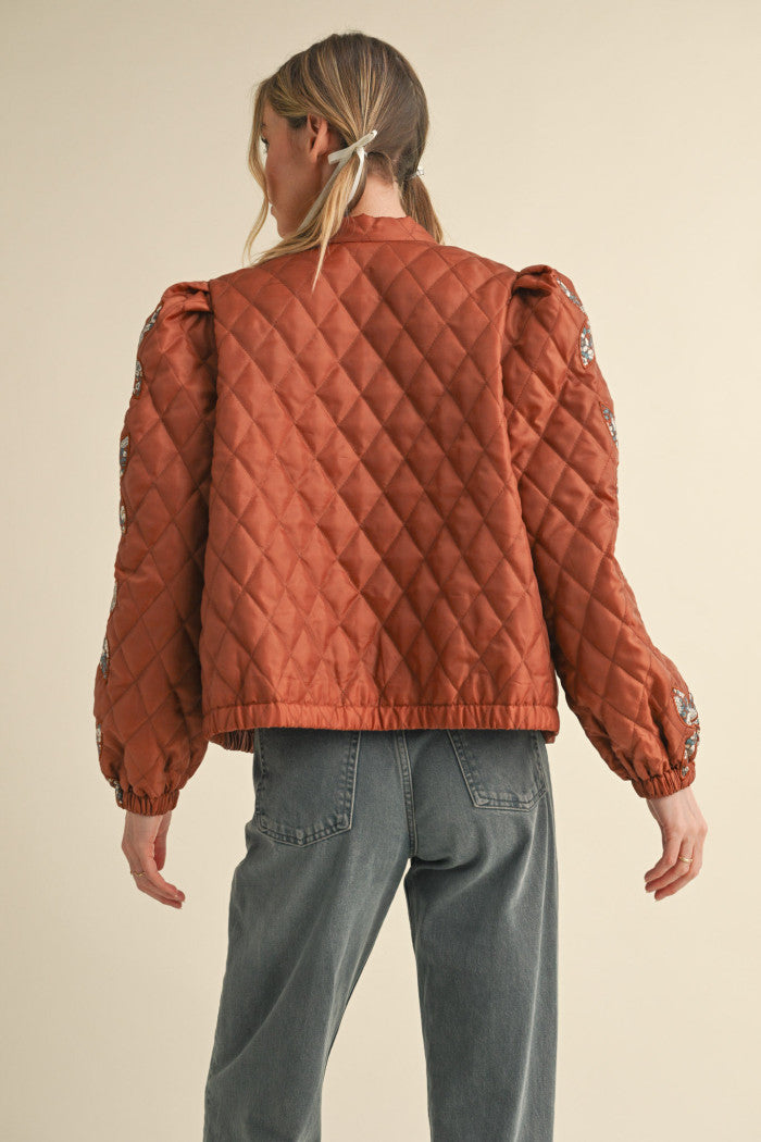 Grandma's Favorite Quilted & Floral Jacket