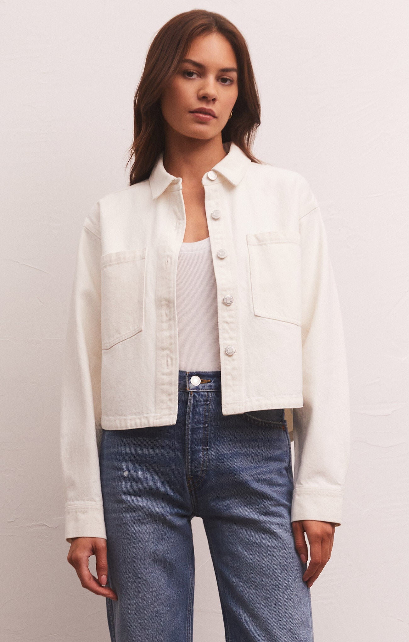 Z Supply | All Day Denim Jacket, Bone