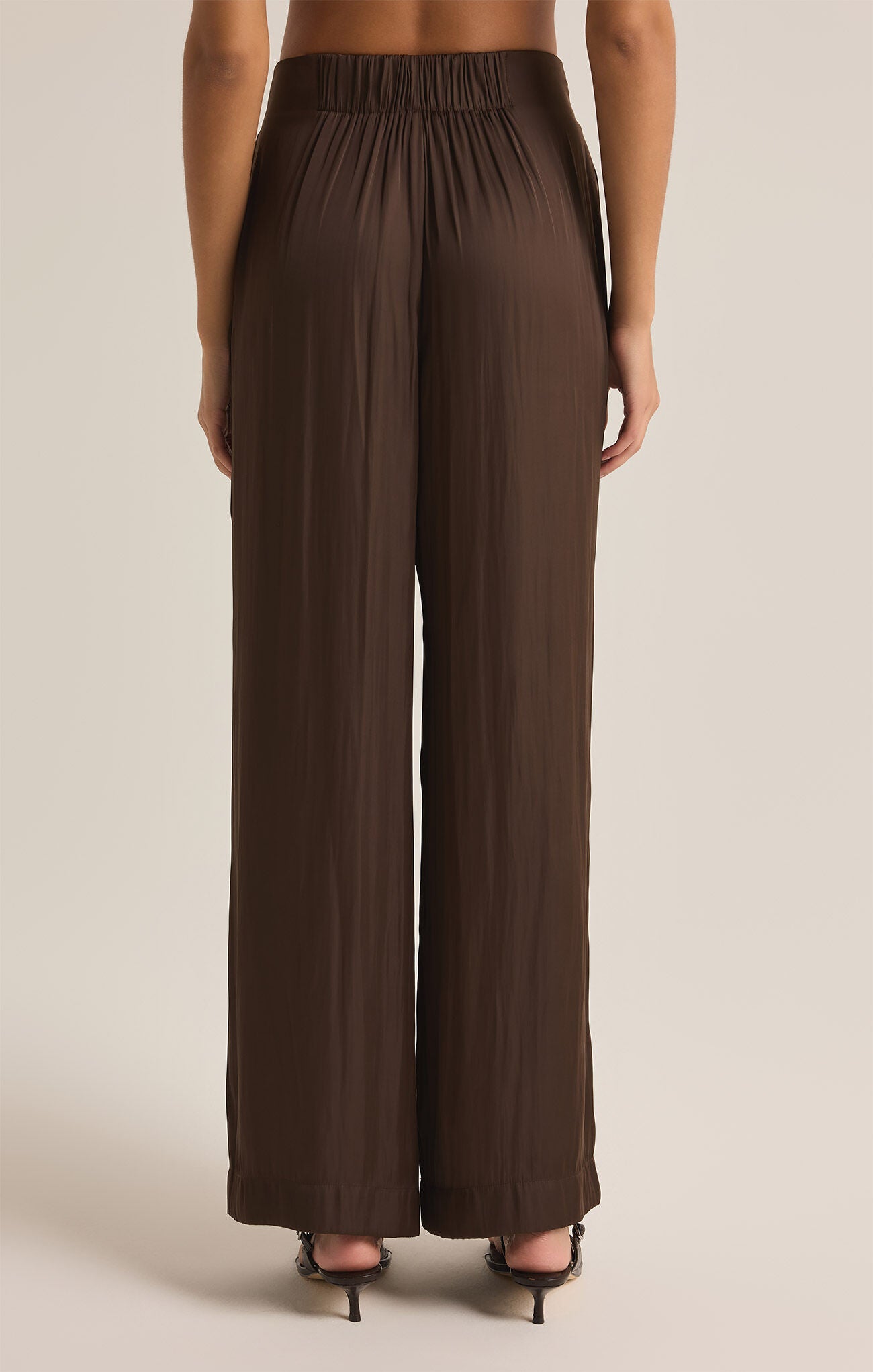 Z Supply | Lisse Wide Leg Pant, Dark Chocolate