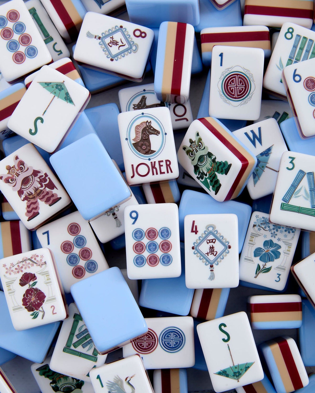 Mahjong Tiles, Assorted Styles