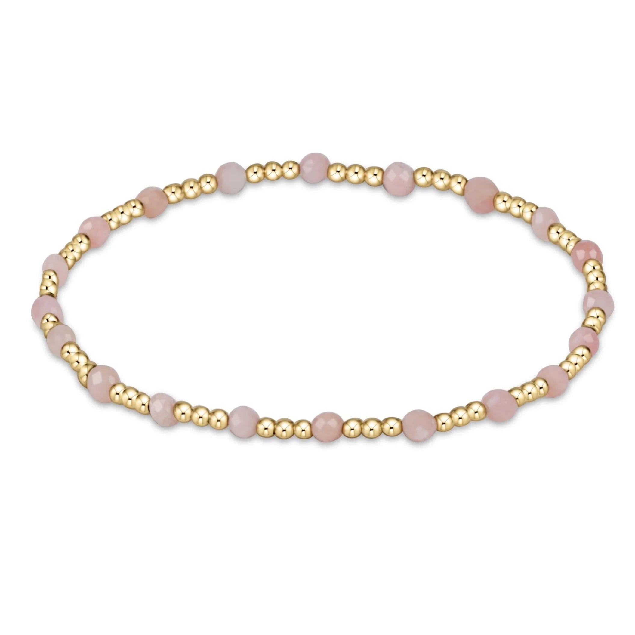 Enewton | Gemstone Gold Sincerity Pattern 3mm Bead Bracelet, assorted styles