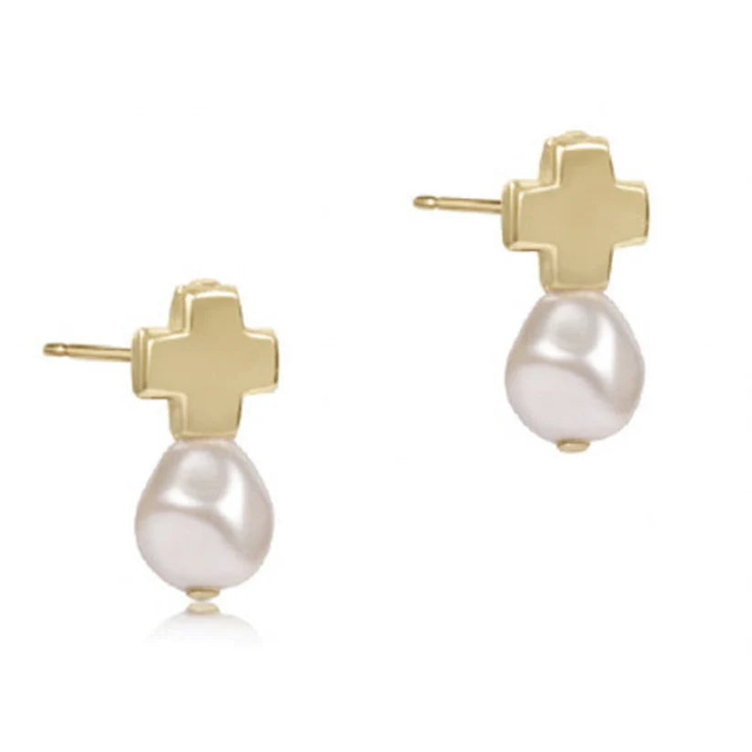 Signature Cross Gold Stud, Assorted Colors