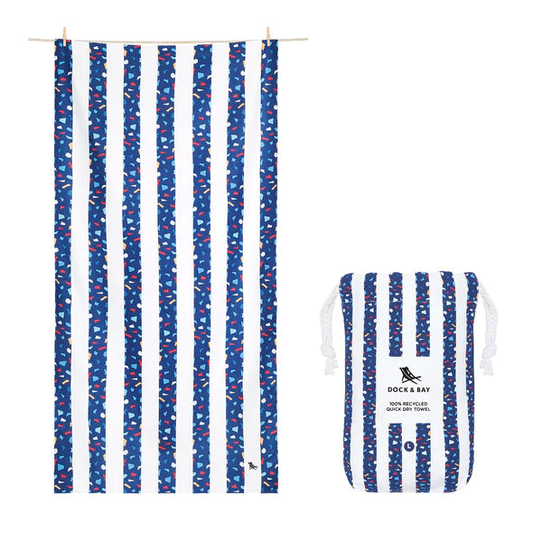 Dock & Bay | L Quick Dry Beach Towel, Cabana Collection