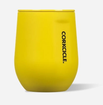 Corkcicle | Neon Yellow Stemless, 12 oz
