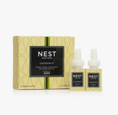 NEST New York | Pura Smart Home Fragrance Diffuser Refill Duo, Grapefruit