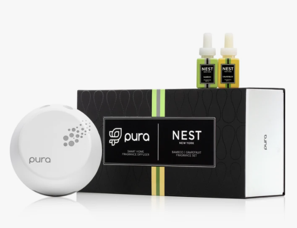 NEST New York | Pura Smart Home Fragrance Diffuser Set, Bamboo & Grapefruit