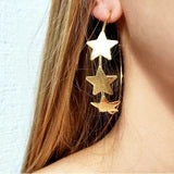 Sheila Fajl | Silvina Star Hoop Earrings, 18K Gold Plated