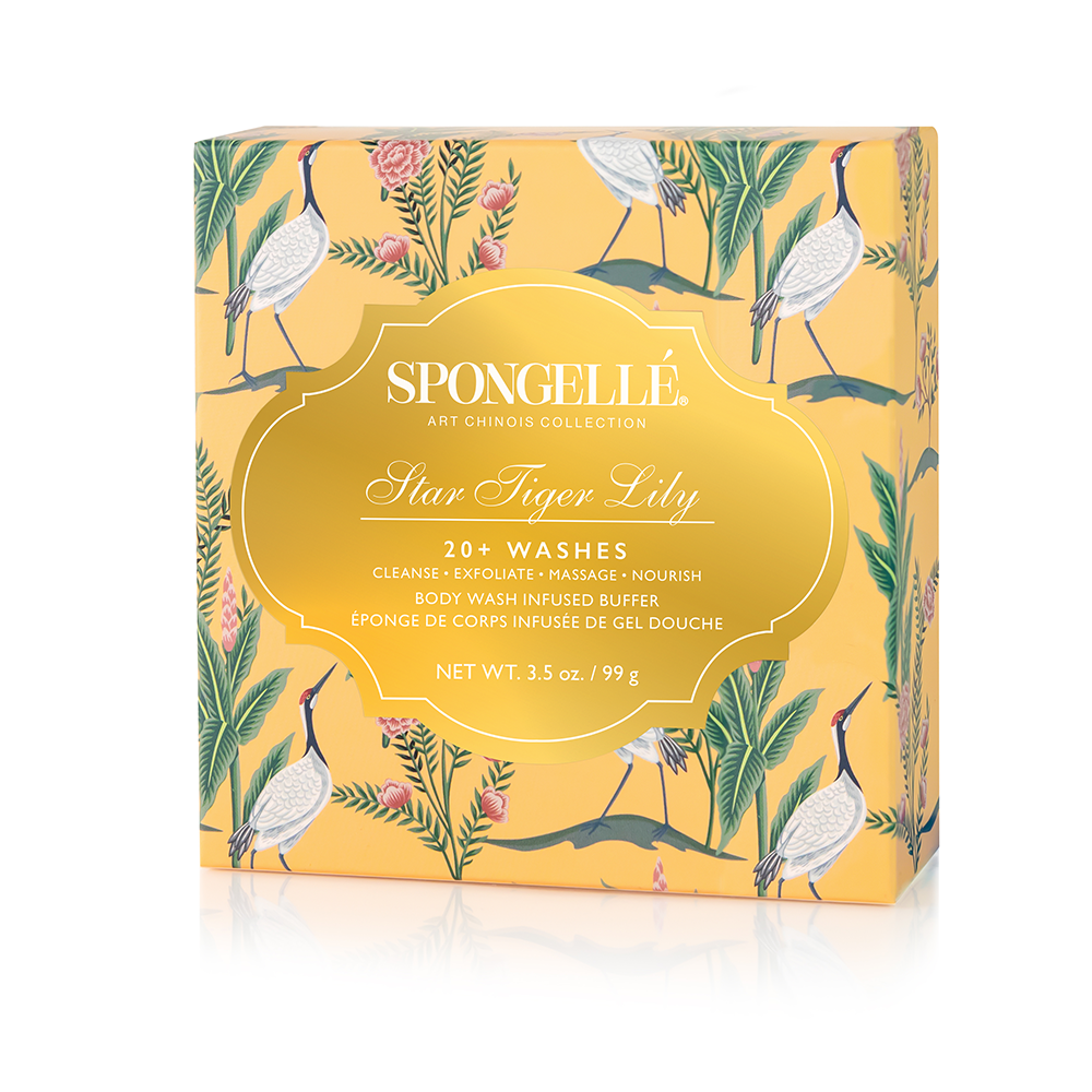 Spongellé | Body Wash Infused Body Buffer, Art Chinois Collection