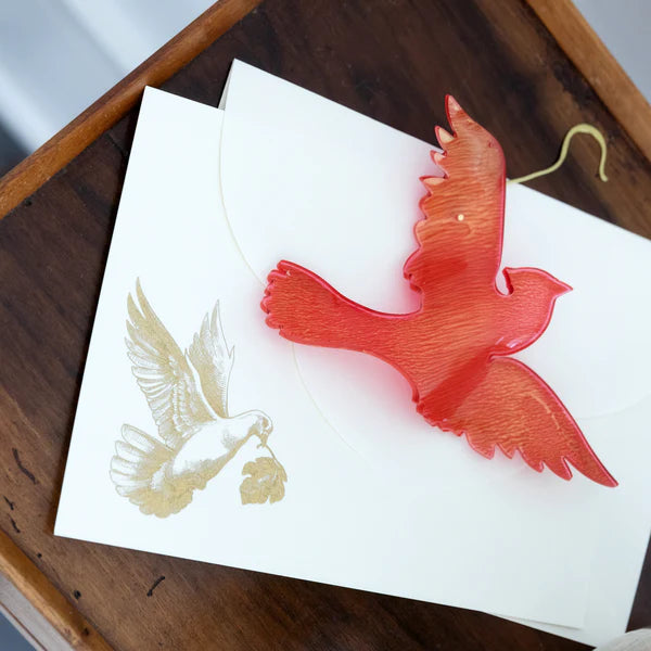 Fig & Dove | Acrylic Cardinal Ornaments, Small