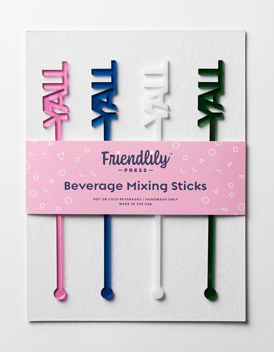 Friendlily Press | Drink Stirrers, Multiple Styles Available