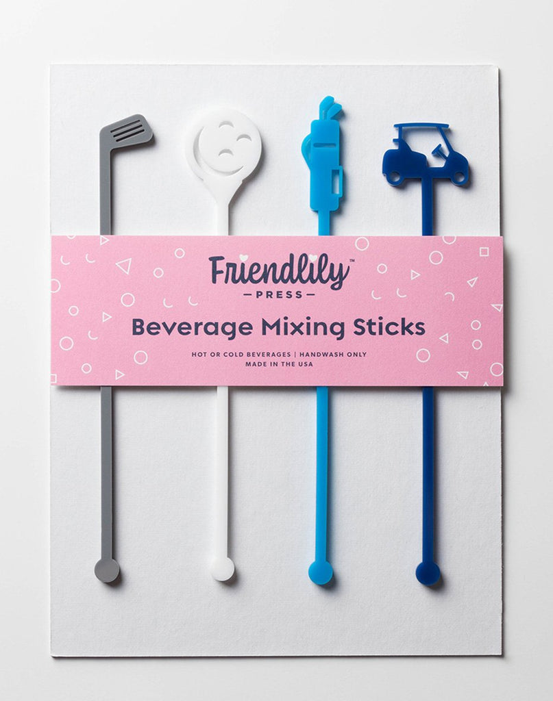 Friendlily Press | Drink Stirrers, Multiple Styles Available