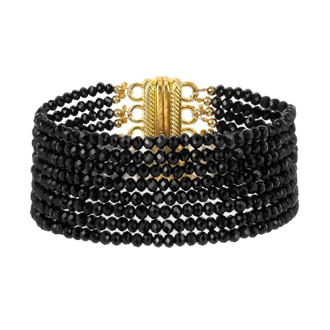 BuDhaGirl | Meghan 5 Strand Crystal Bracelet, Asst. Colors