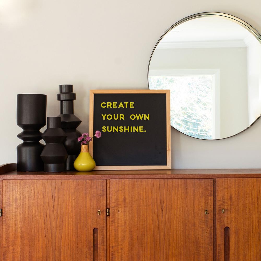 The Type Set Co. | 15x15 Deluxe Magnetic Letter Board Slate
