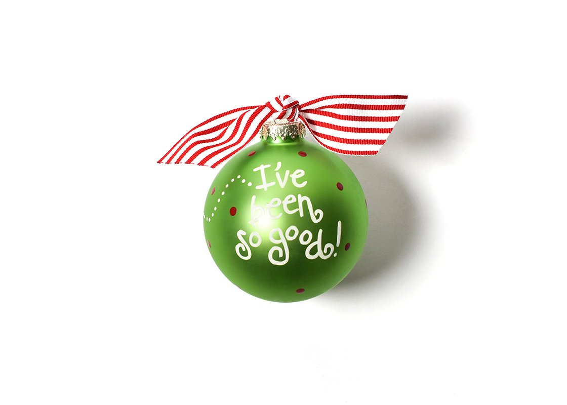 Dear Santa Glass Ornament