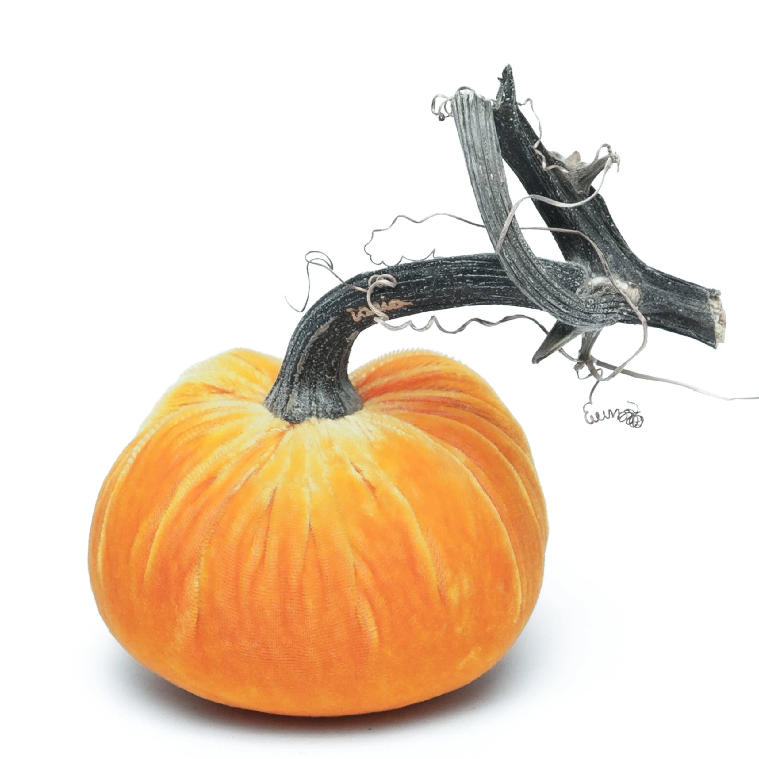 Hot Skwash | 4" Velvet Pumpkin, Multiple Color Options