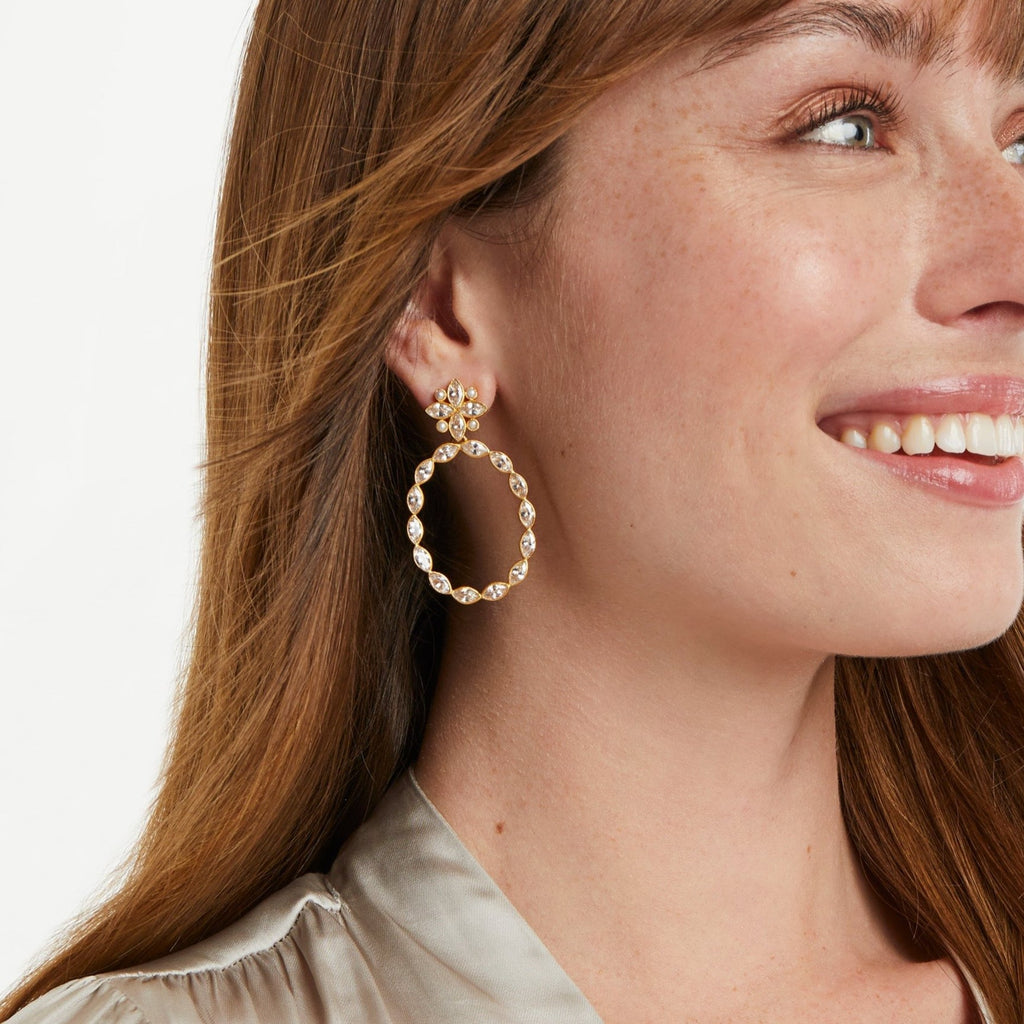 Julie Vos | Charlotte Statement Earrings, Zirconia
