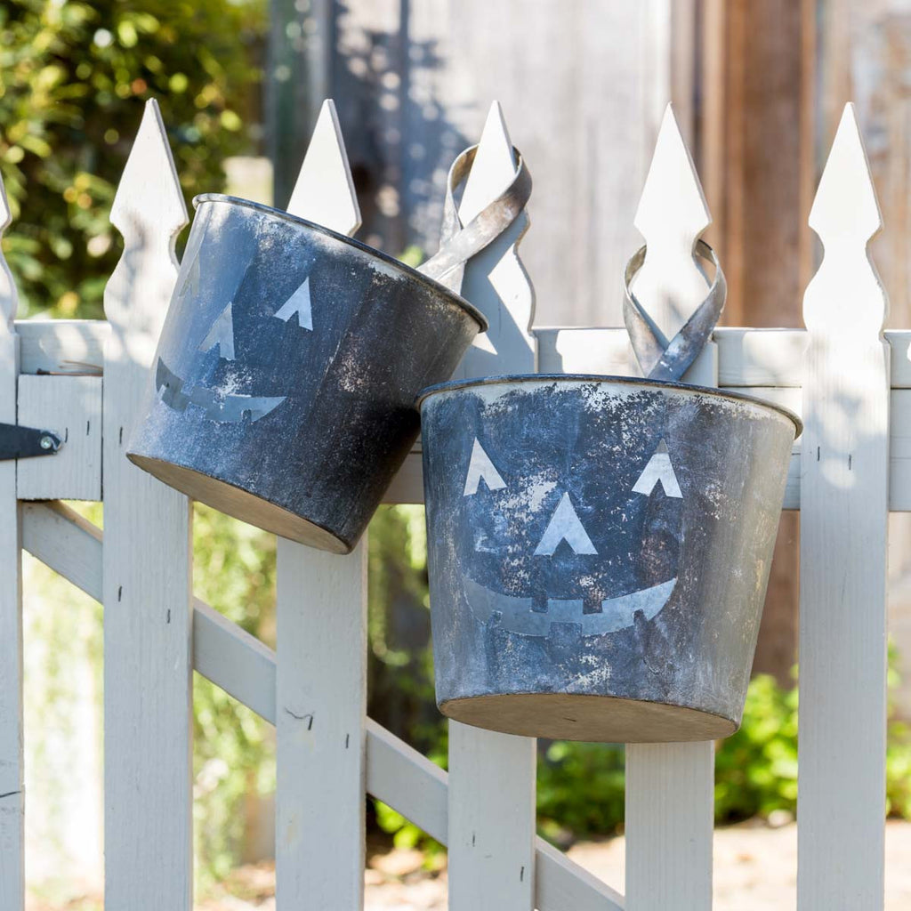 Park Hill Collection | Metal Jack O' Lantern Buckets