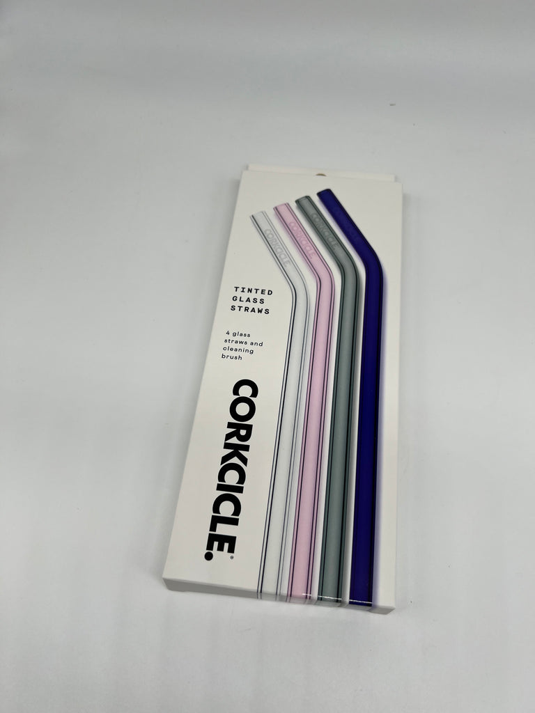 Corkcicle | Glass Multicolor Straw Set of 4