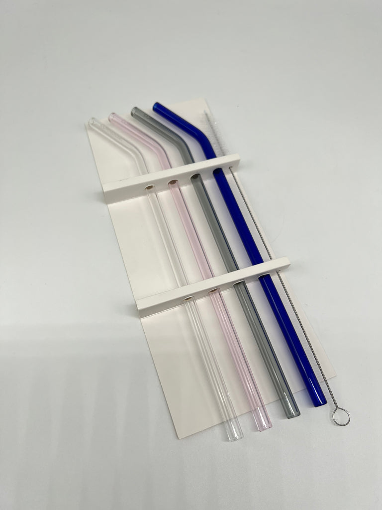 Corkcicle | Glass Multicolor Straw Set of 4