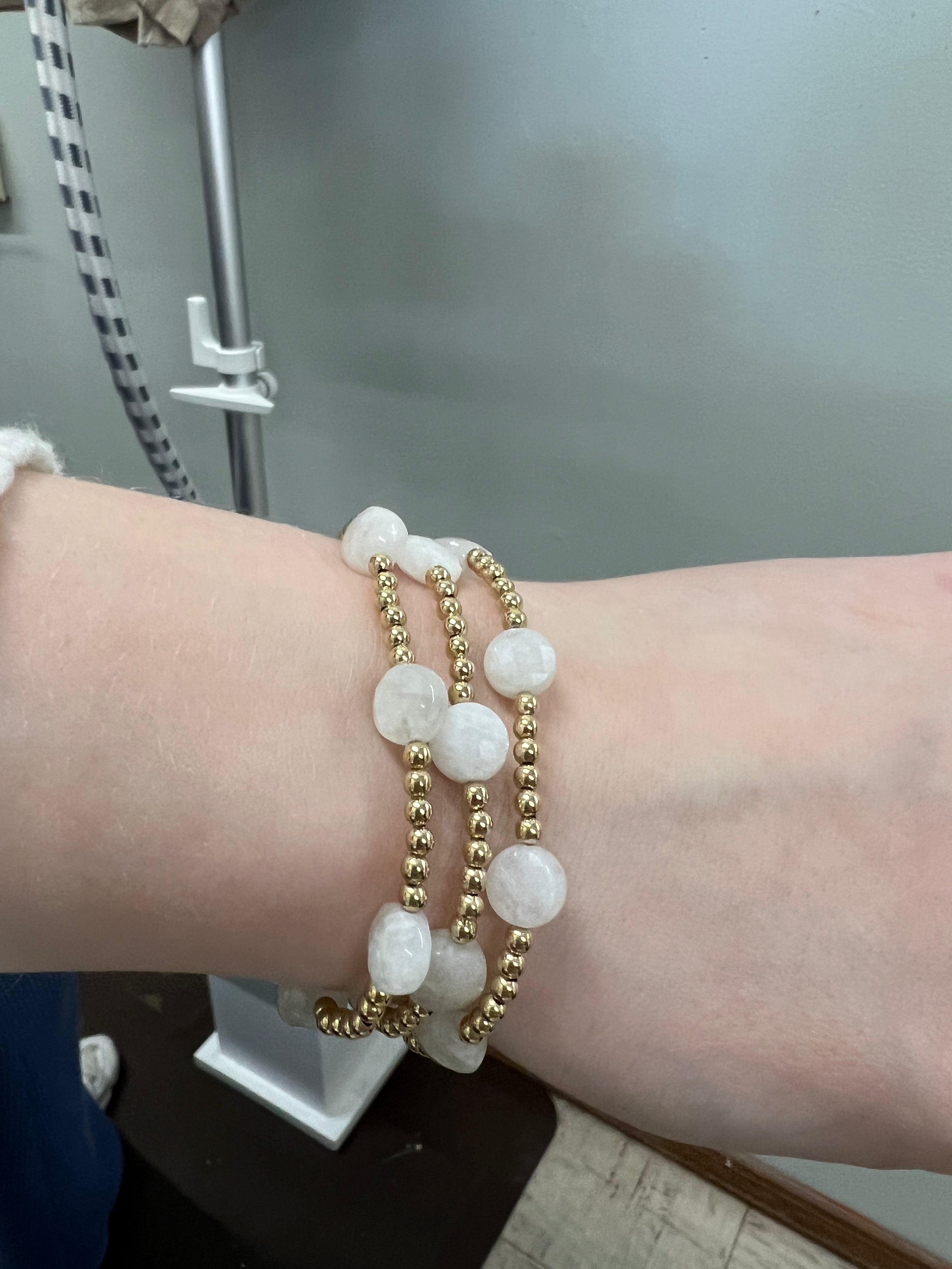 Enewton |  Admire Gold 3mm Bead Bracelet, Assorted Colors