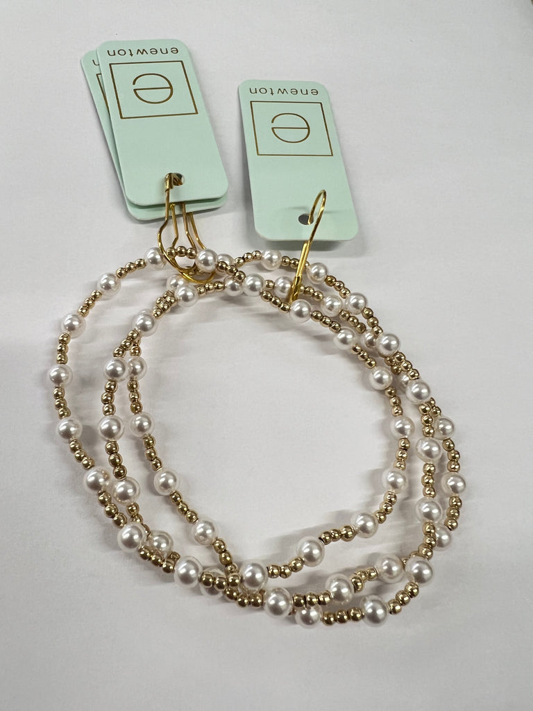 Enewton | Classic Sincerity Pattern 4mm Bead Bracelet, Pearl