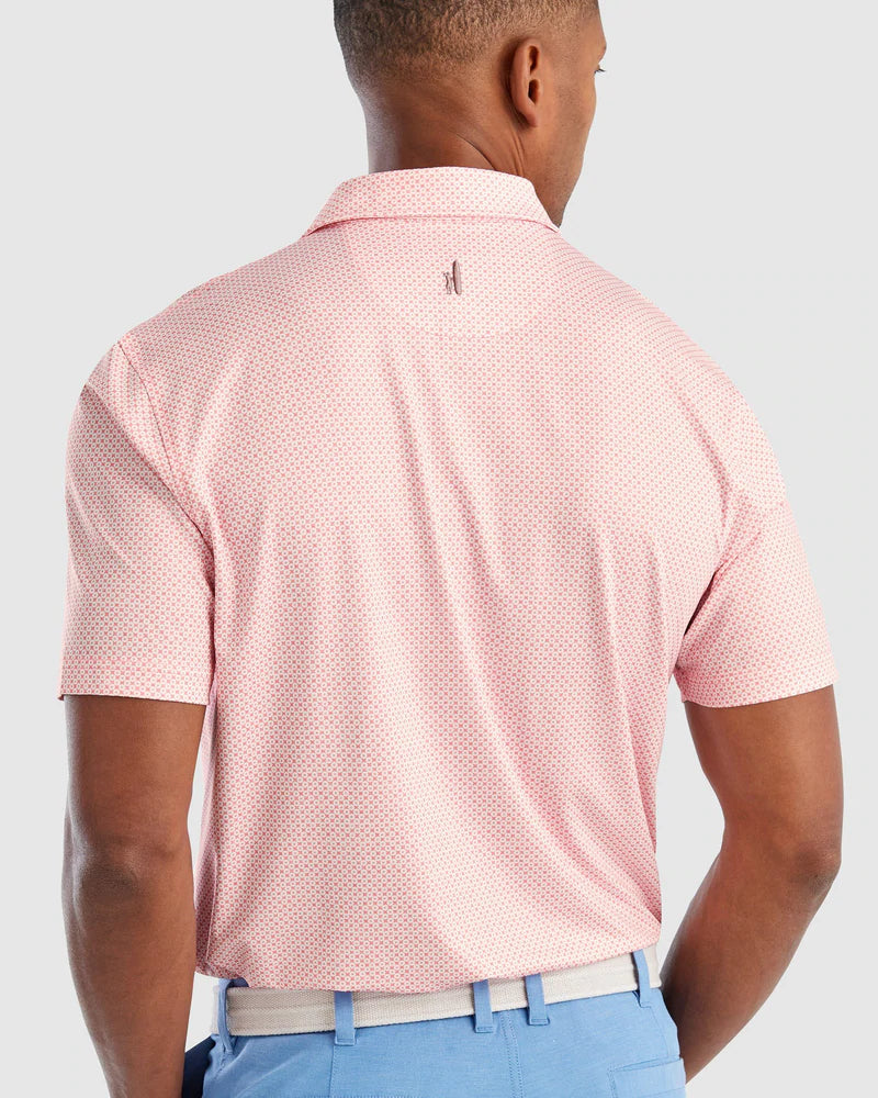 Johnnie-O | Men's Judd Printed Polo - Pink Sands