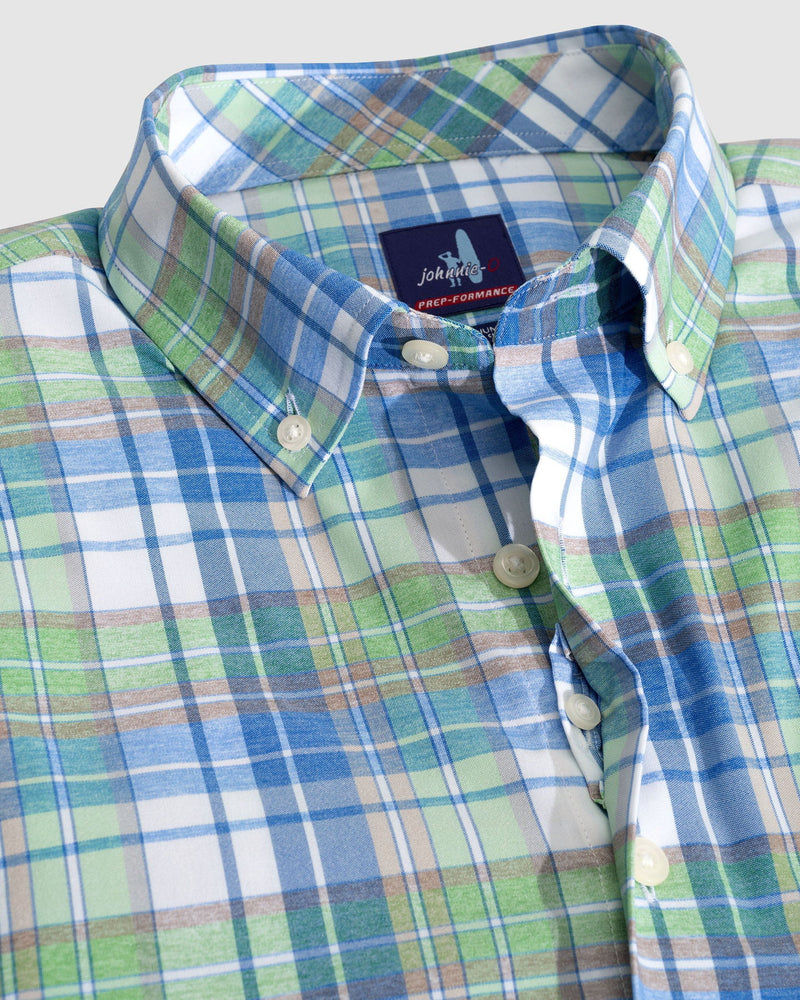 Johnnie-O | Men's Long Sleeve Moisture Wicking Wood Button Down