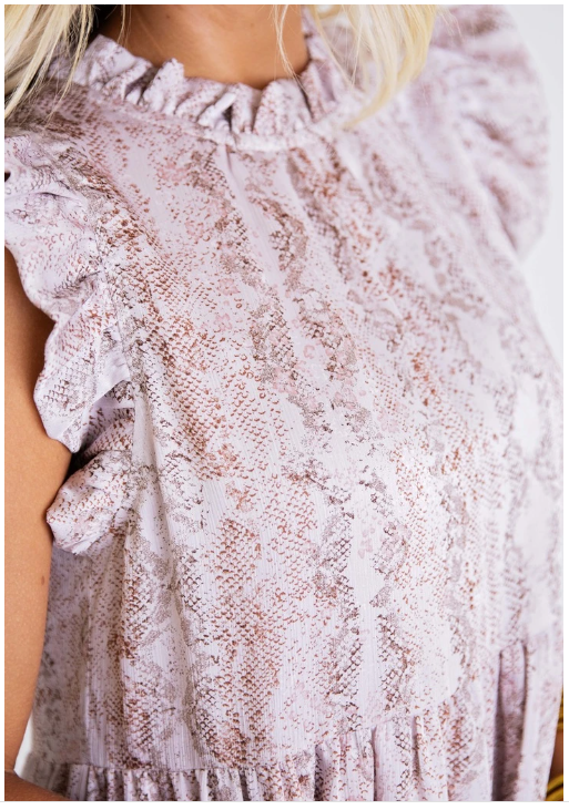 Karlie | Snake Print Hi/Lo Dress