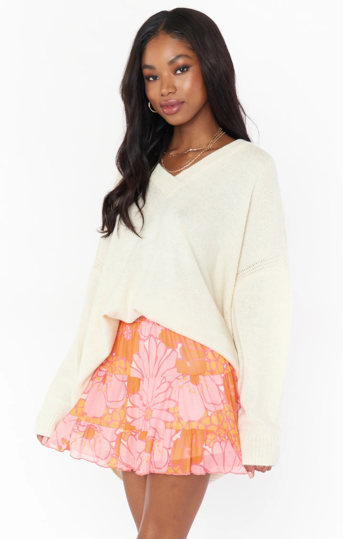 Show Me Your MUMU | Ozzy Oversized Sweater, Cream Knit
